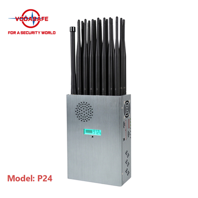 25m Wireless Signal Jammer 24 Bands For 2G 3G 4G 5G WiFi GPS UHF VHF
