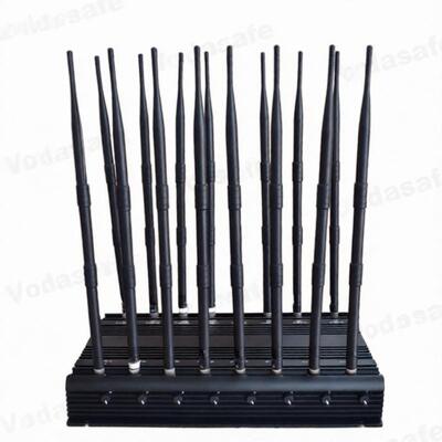 satın al 5.8G Tam Bant Wifi Sinyal Karıştırıcı 4G LTE 16 Antenler Wifi Sinyal Engelleyici online manufacture