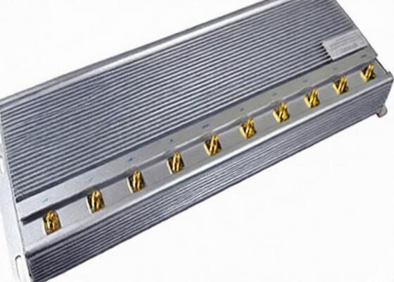 satın al 10 Farklı Frekanslı Gümüş Renkli Sabit Cep Telefonu Sinyal Jammer online manufacture
