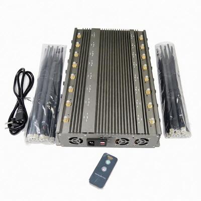 satın al 5-8 W Her Bant Cep Telefonu Sinyal Jammer Wifi 2.4G Bluetooth Walkie-Talkie Lojack GPSL1-L5 online manufacture