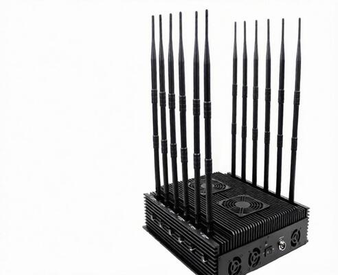 satın al 2G 3G 4G 5G için 12 Antenler Yüksek Güçlü Cep Telefonu Jammer Alüminyum Alaşımlı Radyatör online manufacture