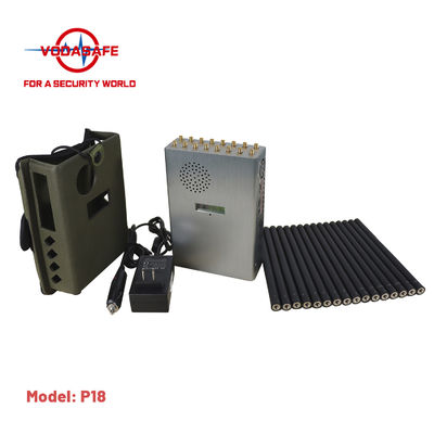 Sweep Jamming RC Signal Jammer Built In Rechargeable Lithium Battery 12000mAh